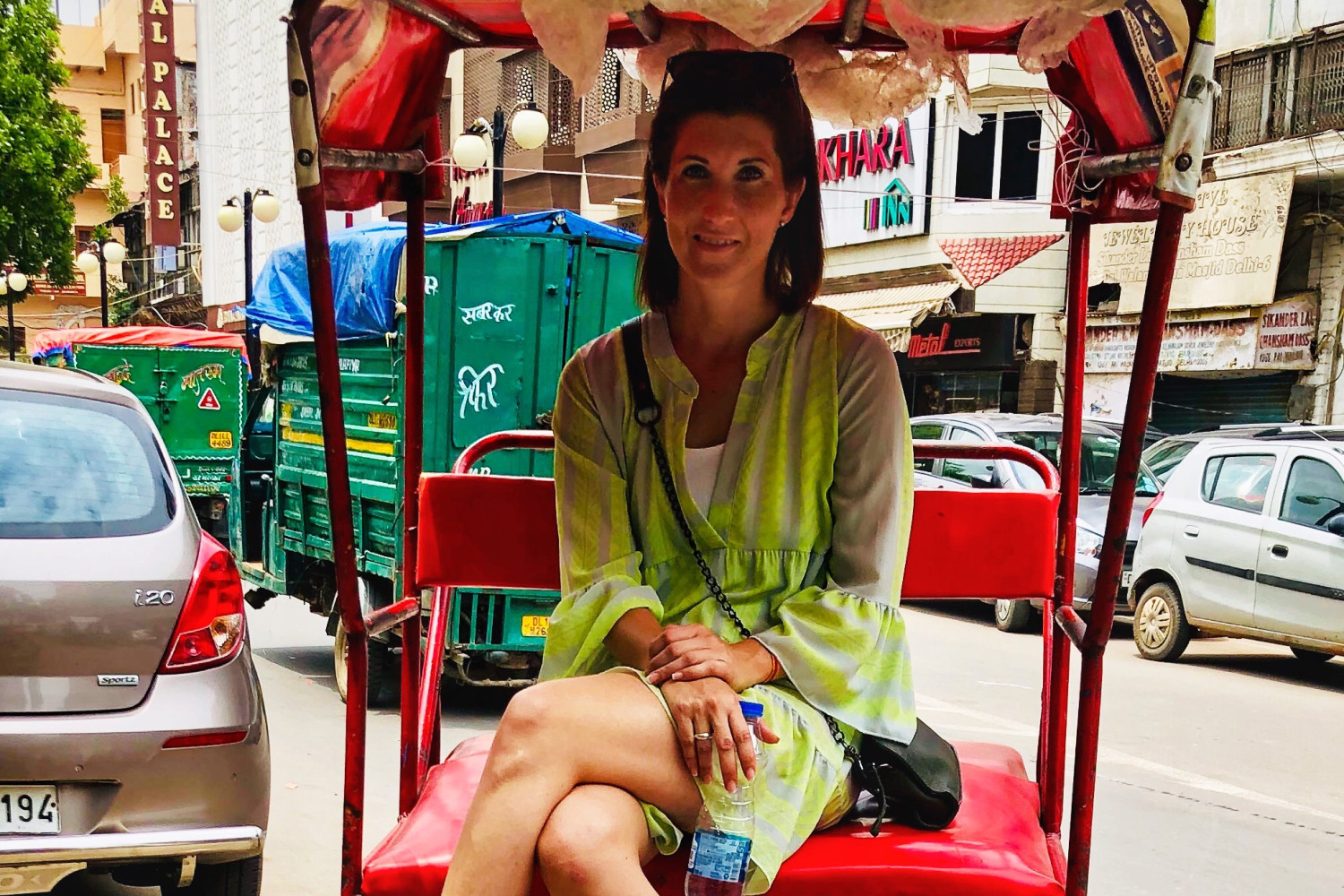 rikscha fahrt delhi indien