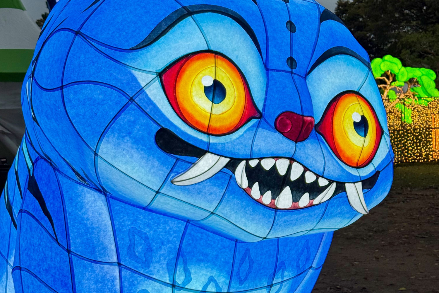 jinju,,south,korea,,october,15,2025:,the,sculpture,derpy,blue,tiger